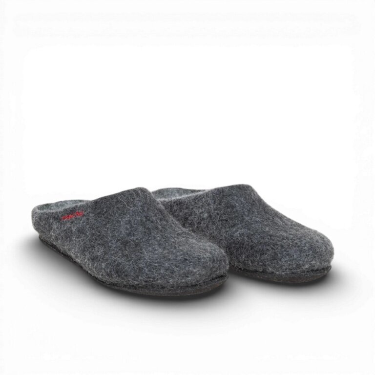 Gottstein Hausschuhe Magicfelt 709 (100% Wolle) anthrazitgrau (Größe 36-42)