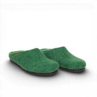 Gottstein Hausschuhe Magicfelt 709 (100% Wolle) dunkelgrün (Größe 43-46)