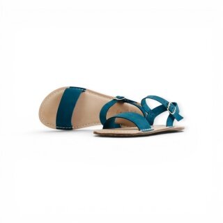Grand Step Shoes Barfusssandale Fira Barfoot Nubuleder petrolblau Damen