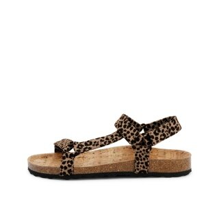 Grand Step Shoes Sandale Levi Animal camel/schwarz Damen