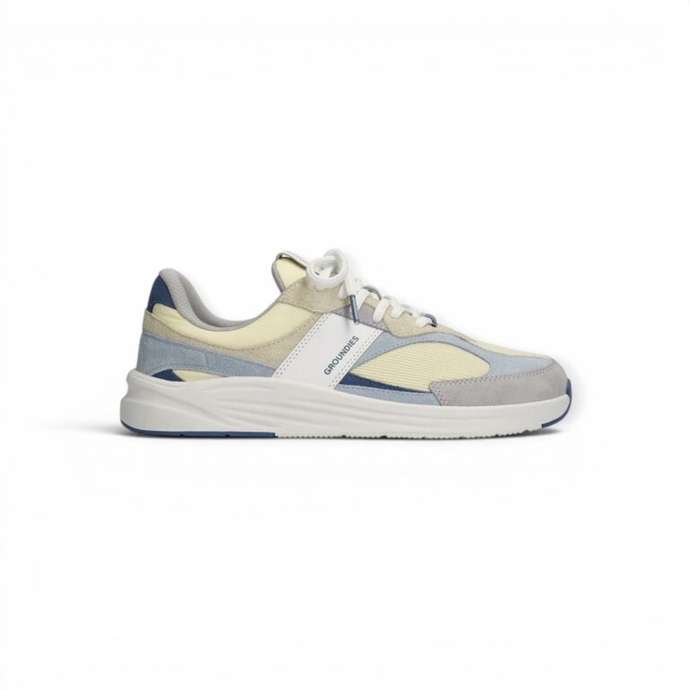 Groundies Minimal-Sneaker Starlite 2.0 (Zero Drop, anatomisch Zehenbox) gelb/hellblau Herren