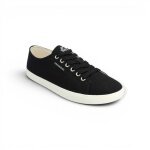 Groundies Sneaker Lima (Zero Drop, Bio-Baumwolle) schwarz Damen