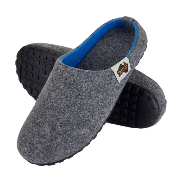 Gumbies Hausschuhe Slipper grau/blau