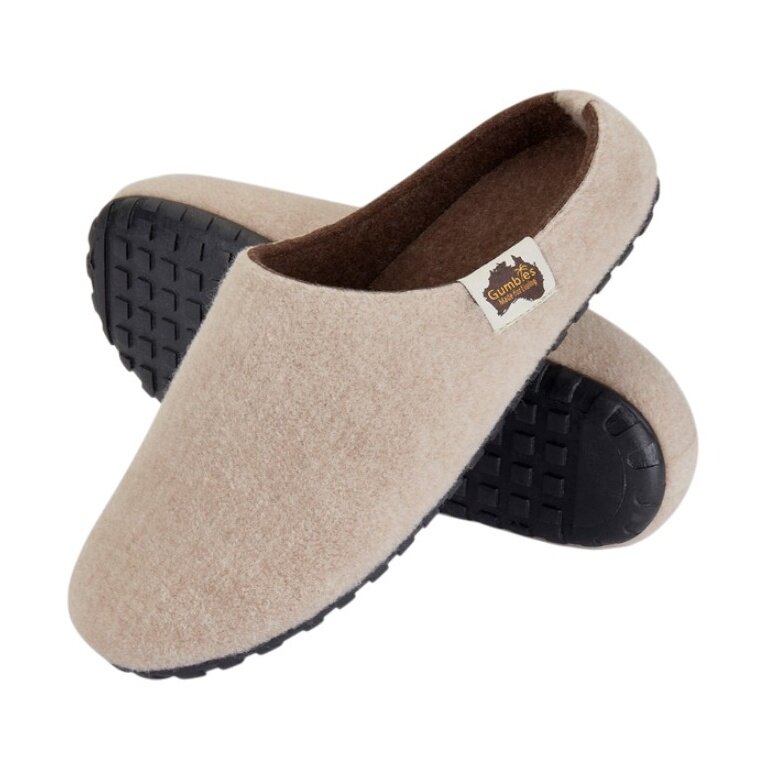 Gumbies Hausschuhe Slipper beige/braun