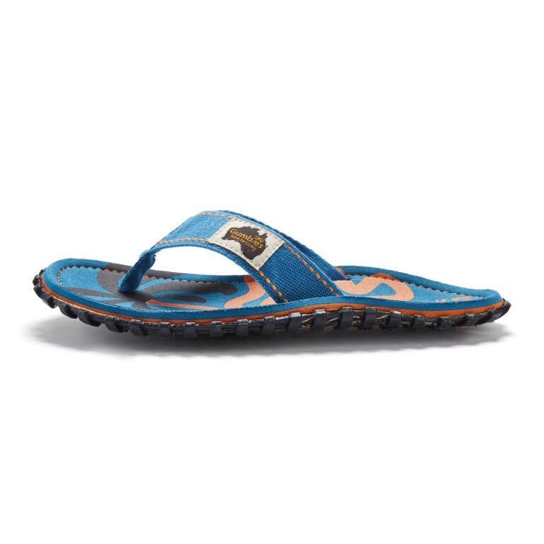 Gumbies Zehensandalen Original Flip Flops Blue Palmetto blau