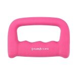 HMS Fitness Griffhantel CK05 (Schlagring) aus Gusseisen mit Neoprenbeschichtung - 0,5kg pink - 1 Stück