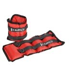 HMS Gewichtsmanschetten OB03 (für Knöchel und Handgelenk) - 1 Set 2x1,5kg - rot