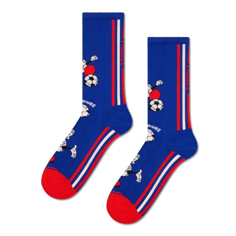 Happy Socks Tagessocke Crew Team France Football Sneaker blau - 1 Paar