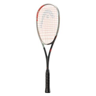 Head Squashschläger Radical 135 #22 (135g/kopflastig) schwarz/silber - besaitet -