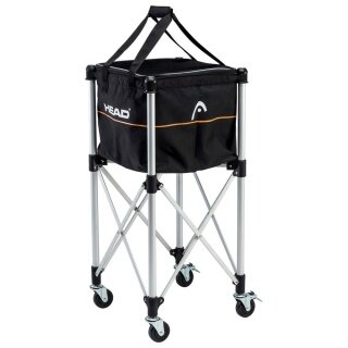 Head Ballwagen Trolley mit austauschbarem Beutel schwarz (für ca. 120 Tennisbälle) schwarz