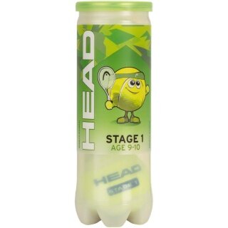 Head Methodikbälle Stage 1 Punkt gelb/grün Dose 3er