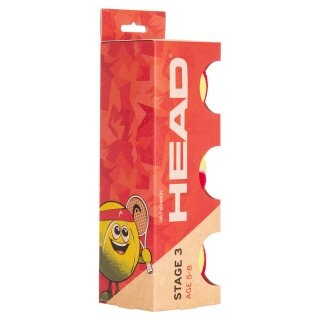 Head Methodikbälle Stage 3 (drucklos) rot/gelb 3er