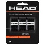 Head Overgrip Prime Tour Perforated 0.6 mm (Komfort, Griffigkeit) schwarz 3er