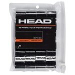 Head Overgrip Prime Tour Perforated 0.6 mm (Komfort, Griffigkeit) schwarz 12er Clip-Beutel