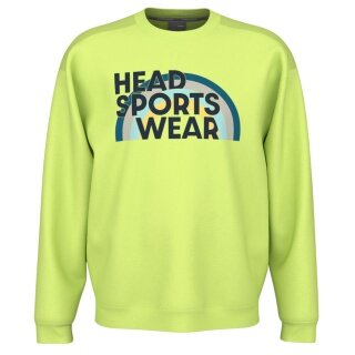 Head Pullover Rally Crewneck (Mischgewebe) limegelb Herren