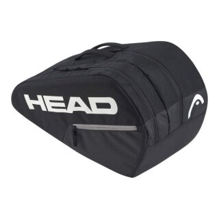 Head Racketbag Base Padel Bag M (Schlägertasche, 2 Hauptfächer) schwarz 6er