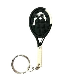 Head Schlüsselanhänger Mini-Tennisschläger Speed schwarz/weiss - 1 Stück