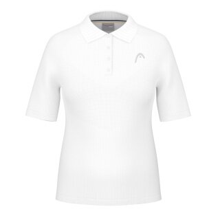 Head Tennis-Polo Performance 2024 (Polyester-Jacquard, schnelltrocknend) weiss Damen