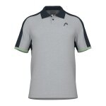 Head Tennis-Polo Play Tech (Mesh-Einsätze) grau/grün Herren