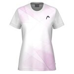 Head Tennis-Shirt Tie-Break (Moisture Transfer Microfiber Technologie) weiss/rosa Damen