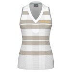 Head Tennis-Tank Top Performance (schnelltrocknend, V-Ausschnitt) 2025 weiss/beige Damen