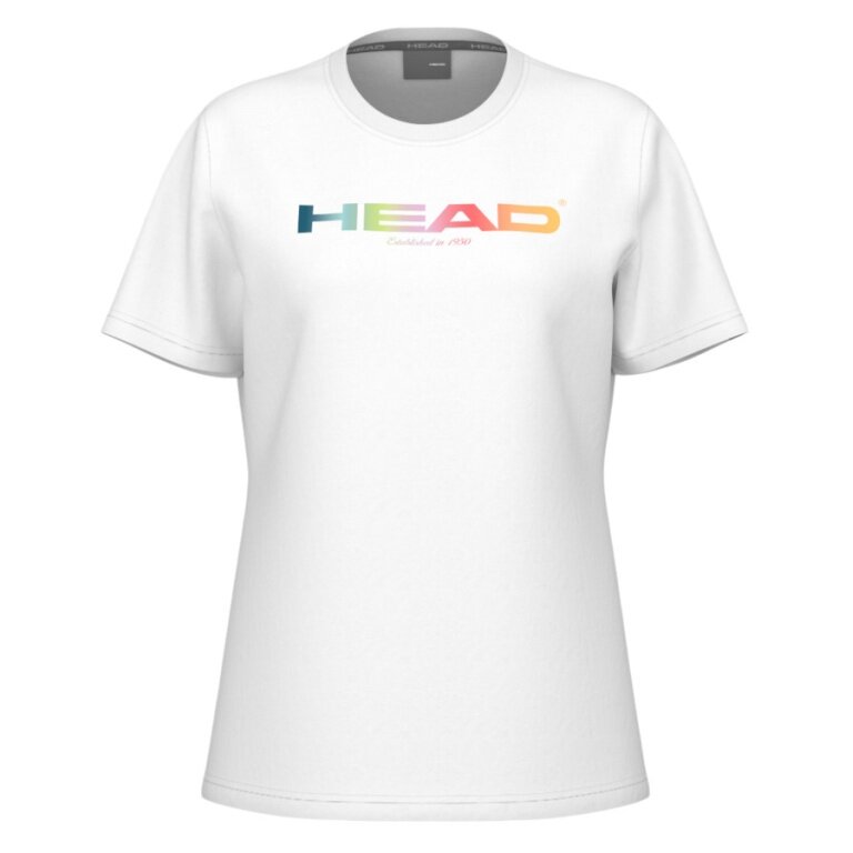 Head Tennis-Tshirt Rainbow (Mischgewebe) 2025 weiss Damen