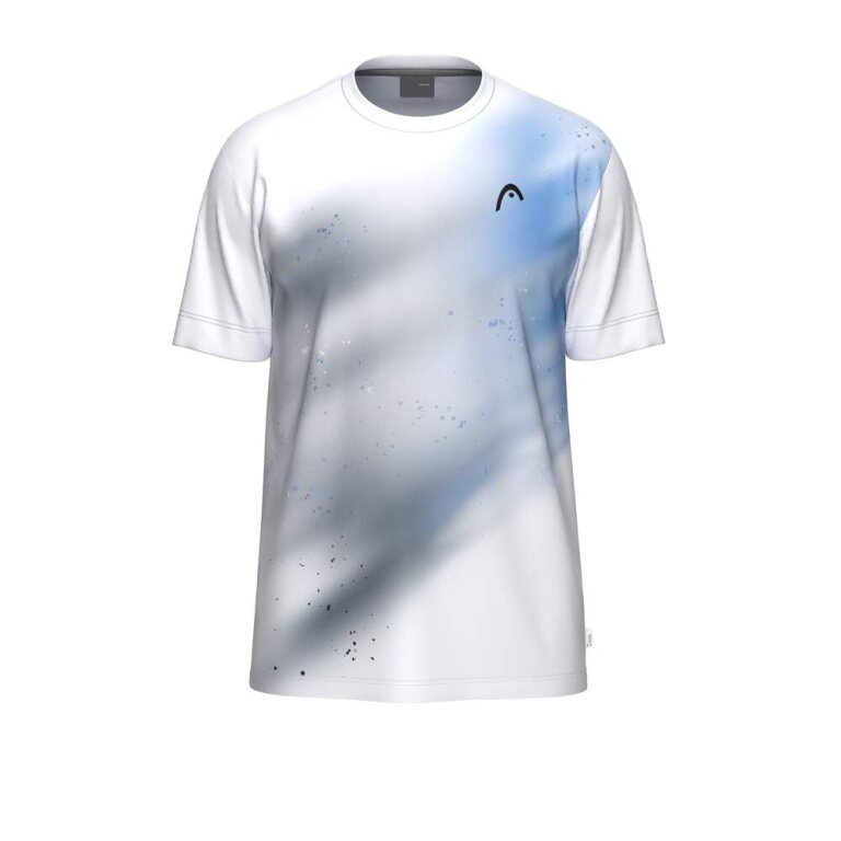 Head Tennis-Tshirt Topspin (schnelltrocknend, modern) 2026 weiss/navyblau Herren
