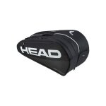 Head Tennis-Racketbag Tour Racquet Bag L (Schlägertasche, 2 Hauptfächer) 2026 schwarz/weiss 9er