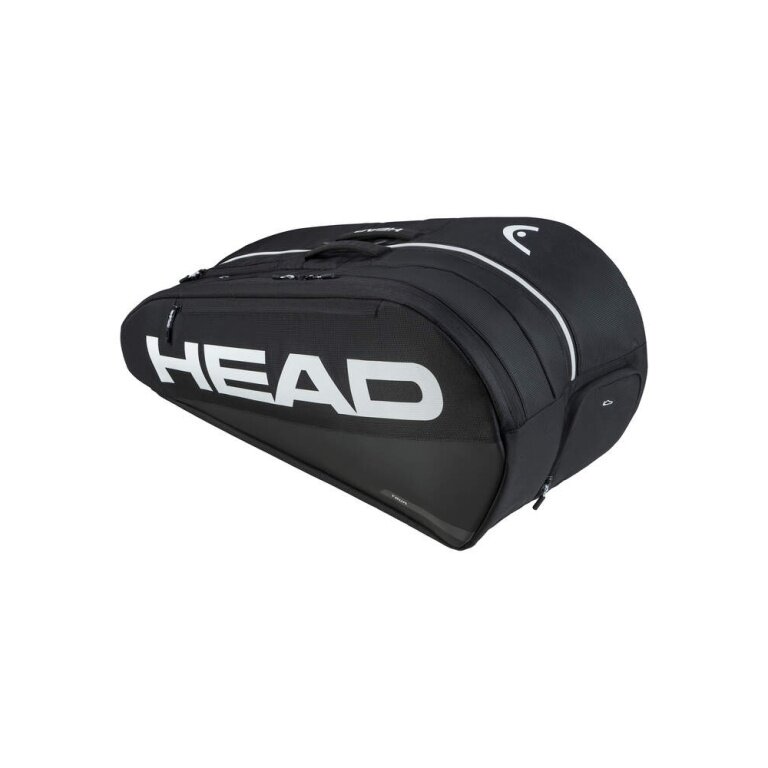 Head Tennis-Racketbag Tour Racquet Bag L (Schlägertasche, 2 Hauptfächer) 2026 schwarz/weiss 9er