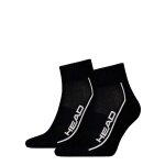Head Tennissocken 2P Performance Quarter (Mischgewebe) schwarz - 2 Paar