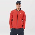 Head Tennisjacke Breaker Full Zip (Moisture Transfer Microfiber Technologie) orange/navyblau Herren