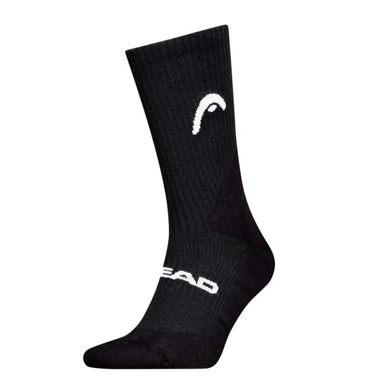 Head Tennissocke 1P Long Crew (Mischgewebe) schwarz - 1 Paar