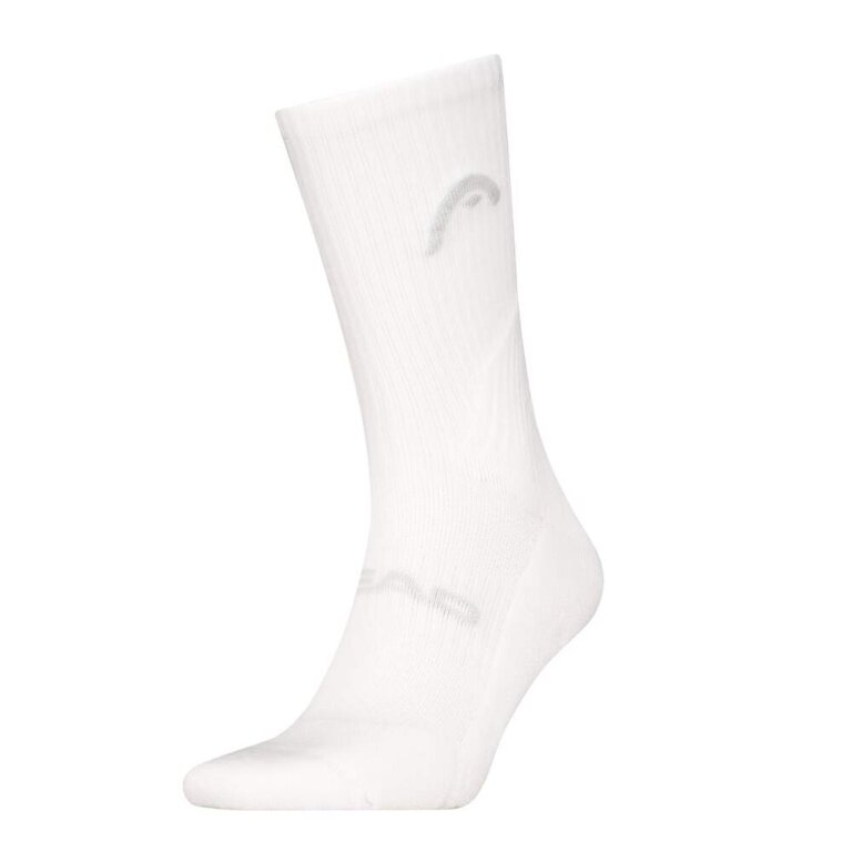 Head Tennissocke 1P Long Crew (Mischgewebe) weiss - 1 Paar