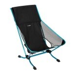 Helinox Campingstuhl Beach Chair (re) - leicht, niedriger Sitzhöhe, Tension Design - schwarz