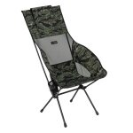 Helinox Campingstuhl Savanna Chair (größere Rückenlehne, breiterer Sitz) schwarz/grün/camo