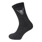 HomeOfSocks Wollsocke Yak Crew anthrazitgrau - 1 Paar