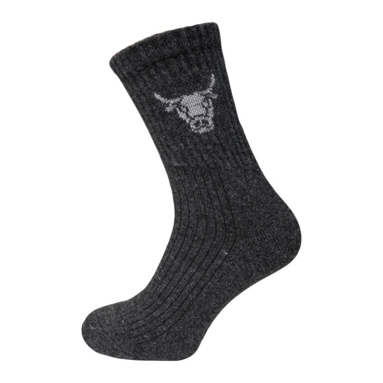 HomeOfSocks Wollsocke Yak Crew anthrazitgrau - 1 Paar
