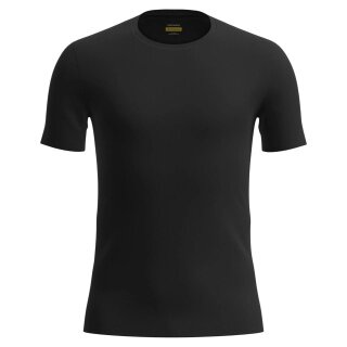 Icebreaker Unterwäsche Tshirt Anatomica SS Crewe (Merinowolle) schwarz Herren