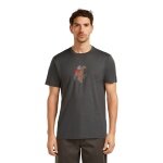 Icebreaker Wander-/Freizeit Tshirt Merino 150 Tech Lite Bear Catch (100% Merinowolle) grau Herren