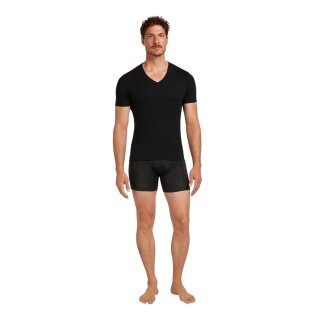 Icebreaker Unterwäsche Tshirt Anatomica SS mit V-Ausschnitt (Merinowolle) schwarz Herren
