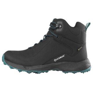 Icebug Winterschuhe Pace3 BUGrip GTX (wasserdicht, mit Spikes, weiter Leisten) schwarz/teal Damen