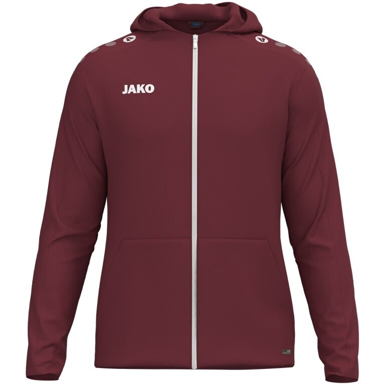 JAKO Kapuzenjacke One (Innenseite aus Micro-Fleece,) bordeauxrot Damen