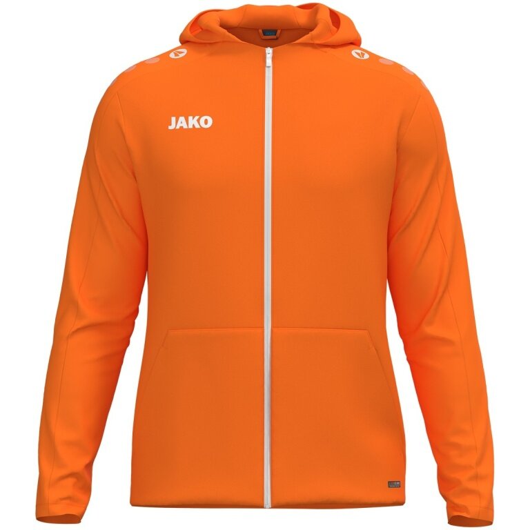 JAKO Kapuzenjacke One (Innenseite aus Micro-Fleece,) orange Damen