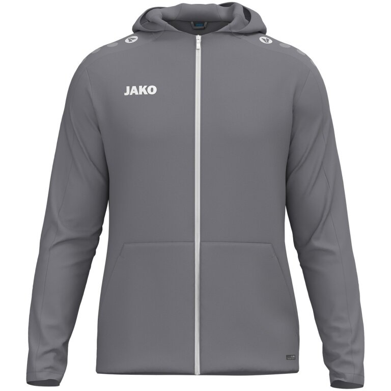 JAKO Kapuzenjacke One (Innenseite aus Micro-Fleece,) grau Damen