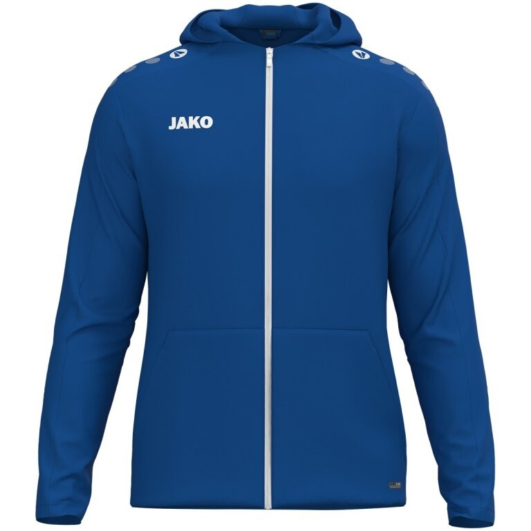 JAKO Kapuzenjacke One (Innenseite aus Micro-Fleece, 100% rec. Polyester) royalblau Herren