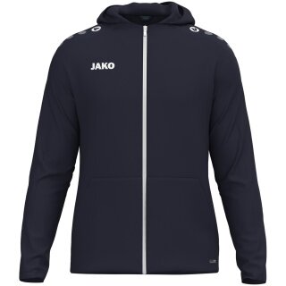 JAKO Kapuzenjacke One (Innenseite aus Micro-Fleece, 100% rec. Polyester) marineblau Kinder