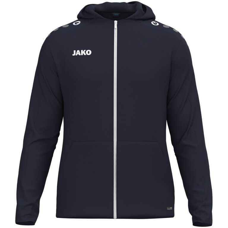 JAKO Kapuzenjacke One (Innenseite aus Micro-Fleece, 100% rec. Polyester) marineblau Herren