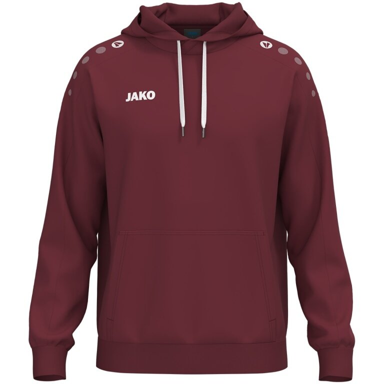 JAKO Kapuzenpullover One Sweat (Baumwolle-Mischung) bordeauxrot Herren