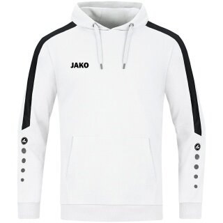 JAKO Kapuzenpullover (Hoodie) Power Kapuzensweat (Bio-Baumwolle) weiss Kinder