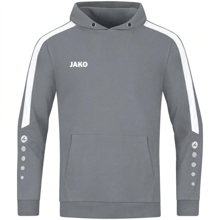 JAKO Kapuzenpullover (Hoodie) Power Kapuzensweat (Bio-Baumwolle) dunkelgrau Kinder